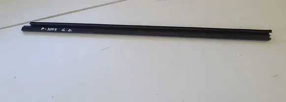 Peugeot 3008 I Rubber seal rear door window/glass 