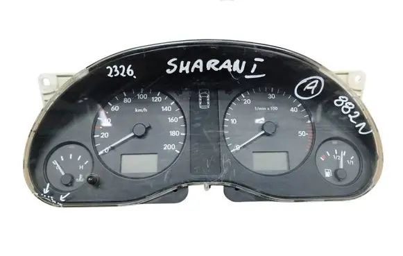 Volkswagen Sharan Speedometer (instrument cluster) 7M0919882N