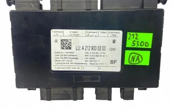 Mercedes-Benz E W212 Seat control module A2129005300