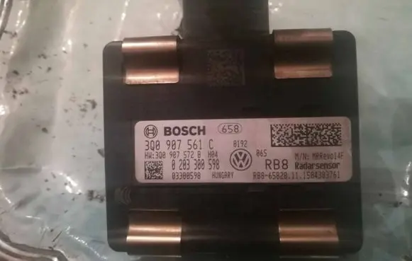 Volkswagen PASSAT B8 Distronic sensor radar 3Q0907561C 3Q0907572B 0203300598