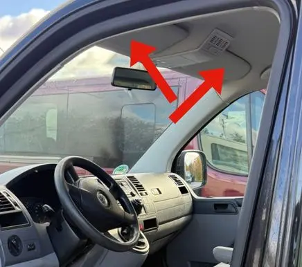 Volkswagen Transporter - Caravelle T5 Sun visor 