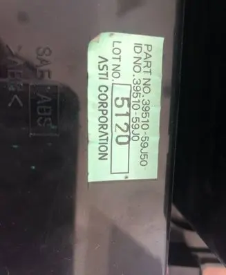 Suzuki Liana Climate control unit 3951059J50 3951059J0