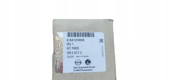 Opel Insignia B Brake pads (rear) 