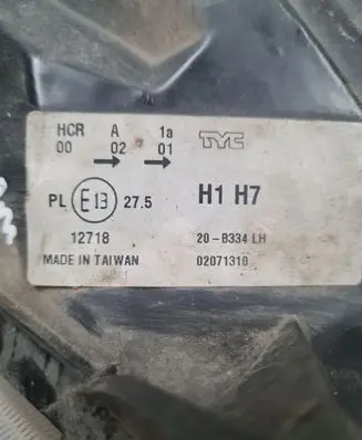 Peugeot Boxer Headlight/headlamp 20B334