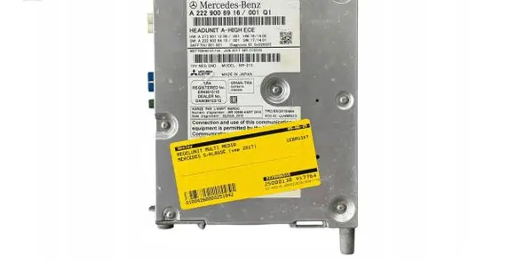 Mercedes-Benz S W222 GPS navigation control unit/module A2229006916
