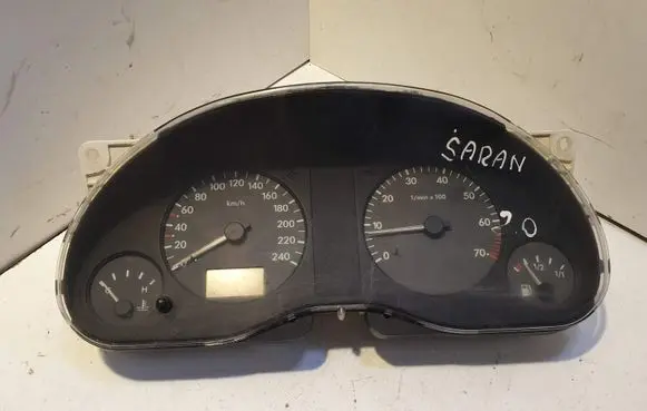 Volkswagen Sharan Speedometer (instrument cluster) 7M0919860 F5RF10849MB