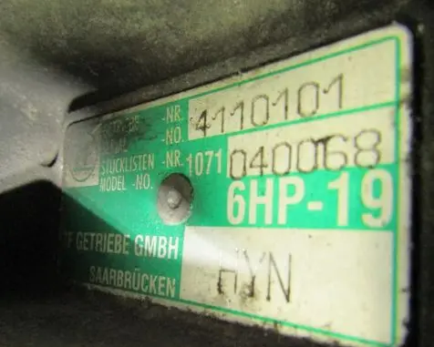 Audi A6 S6 C6 4F Automatic gearbox HYN
