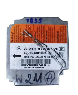 Mercedes-Benz E W211 Airbag control unit/module A2118704326