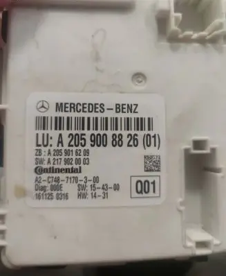 Mercedes-Benz C W205 Other control units/modules A2059008826 A2059016209 A2179020003