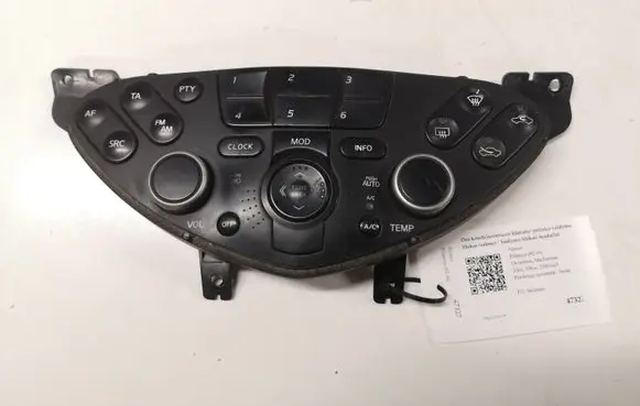 Nissan Primera Climate control unit 28395AV600 CSW5880C 20105661H