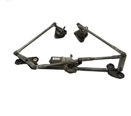 Front wiper linkage and motor