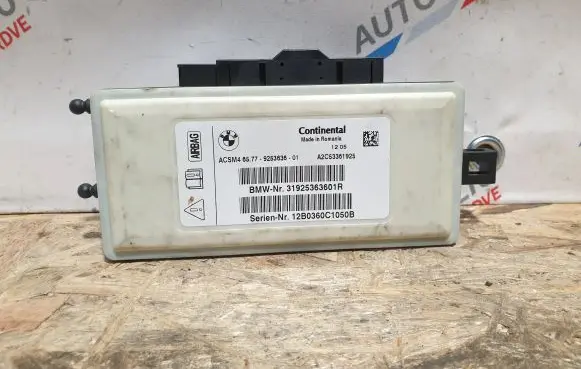 BMW X3 F25 Airbag control unit/module 9253636 65779253636
