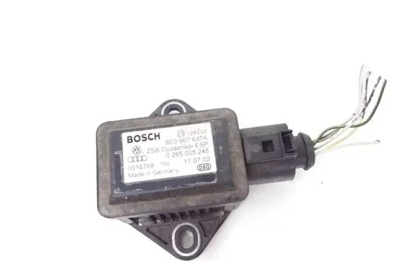Audi A4 S4 B6 8E 8H ESP acceleration yaw rate sensor 8E0907637A 0265005245