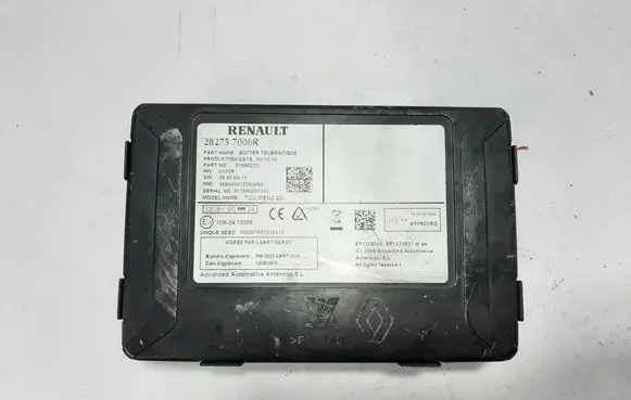 Renault Kadjar GPS navigation control unit/module 51986222 282757006R