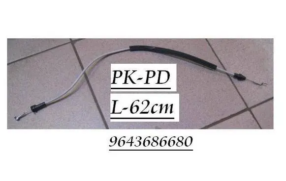 Peugeot 307 Front door cable line 9643686680