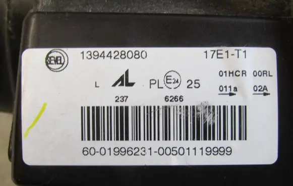 Peugeot Boxer Headlight/headlamp 00468622910 62666267 237237S