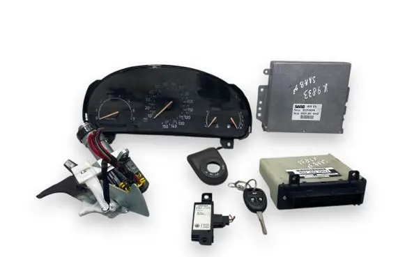 Saab 9-3 Ver1 Engine ECU kit and lock set AFM55F01 5171434 309534