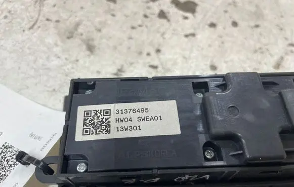 Volvo V40 Electric window control switch 31376495 13W301 SWEA01