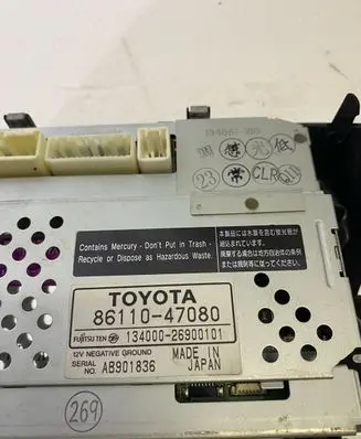 Toyota Prius (XW30) Screen/display/small screen 8611047080 AB901836 134861180