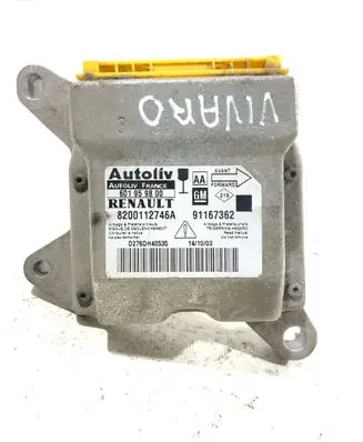 Opel Vivaro Airbag control unit/module 8200112746A 91167362 601959800