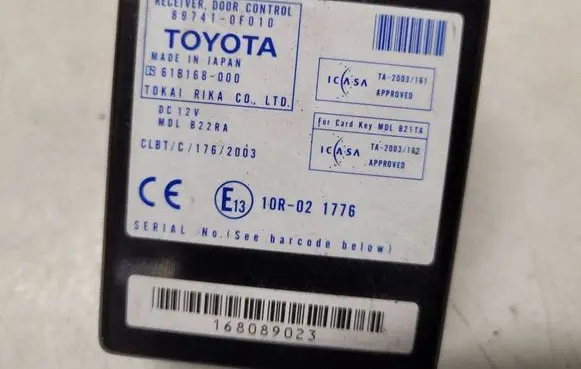 Toyota Corolla Verso AR10 Door control unit/module 897410F010 61B168000