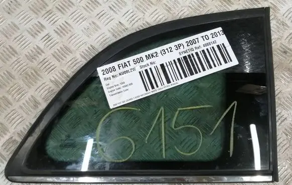 Fiat 500 Rear side window