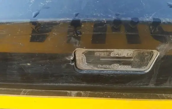 Number plate light