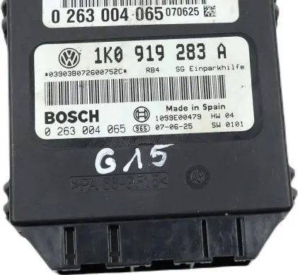 Volkswagen Golf V Parking PDC control unit/module 1K0919283A