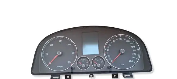 Volkswagen Touran I Speedometer (instrument cluster) 1T0920874A 110080379003