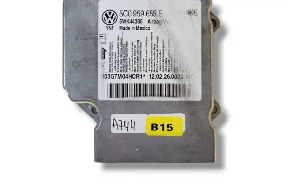 Volkswagen Jetta VI Airbag control unit/module 5C0959655E 5WK44385 003GTM04HCR1