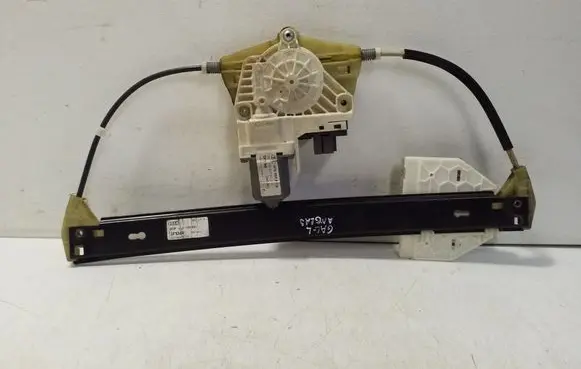 Rear door window regulator with motor