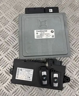 BMW 1 E81 E87 Engine ECU kit and lock set 7599881 DMEMSD812 5WK93729