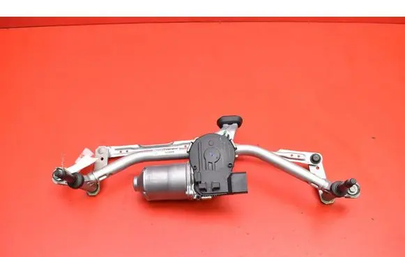 Front wiper linkage and motor