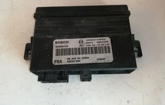Peugeot 308 Parking PDC control unit/module 9663821680 0263004204