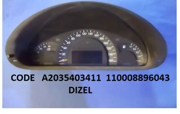 Mercedes-Benz C W203 Speedometer (instrument cluster) A2035403411 110008896043