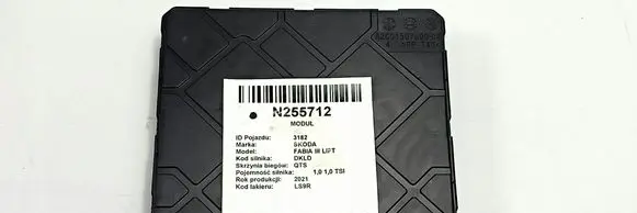 Skoda Fabia Mk3 (NJ) Central body control module 2Q0937087C
