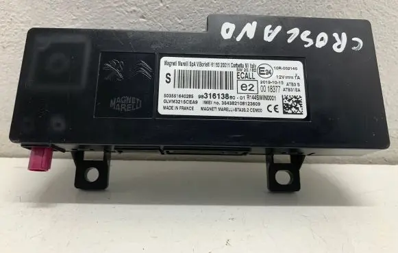 Opel Crossland X Bluetooth control unit module 9831613880 052146