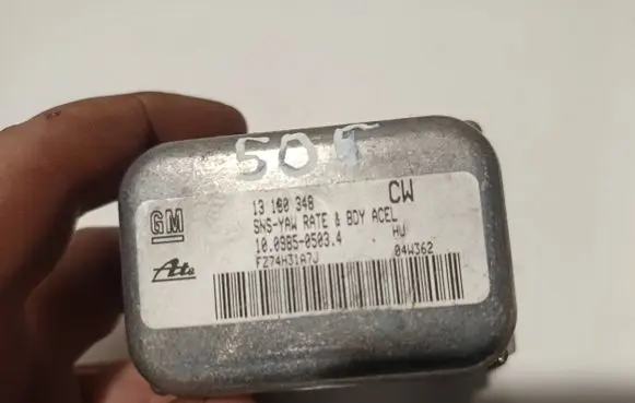 Opel Astra H ESP acceleration yaw rate sensor 13190348 10098505034 F274H31A7J