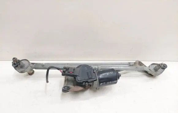 Front wiper linkage and motor