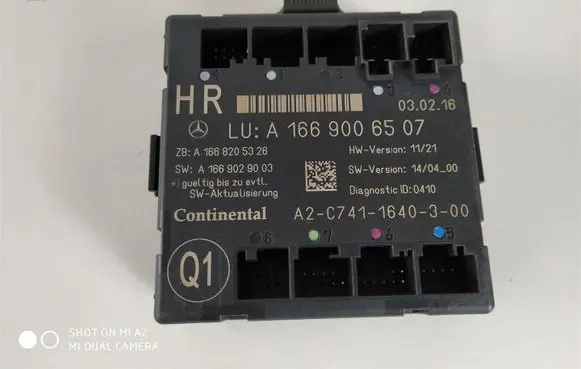 Mercedes-Benz GLS X166 Door control unit/module A1669006507