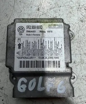 Volkswagen Golf VI Airbag control unit/module 5K0959655D 5WK44301 03H037S0606