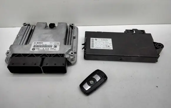 BMW 3 E90 E91 Engine ECU kit and lock set 8518268 0281018558 9262361