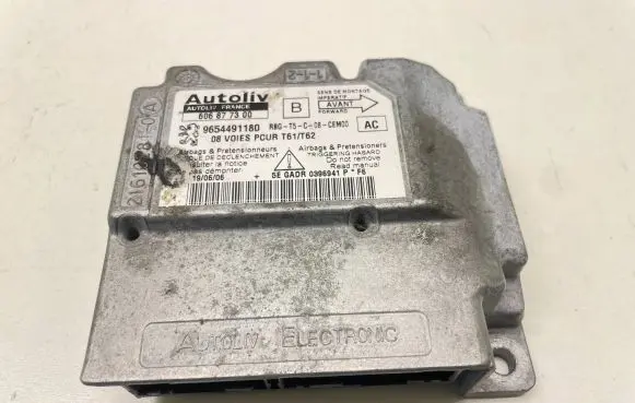 Peugeot 307 Airbag control unit/module 9654491180 606877300