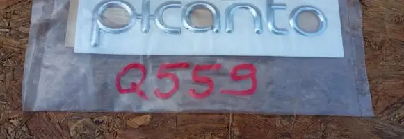 KIA Picanto Manufacturers badge/model letters 