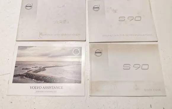 Volvo S90, V90 Owners service history hand book 