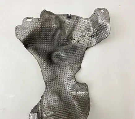 Heat shield in engine bay