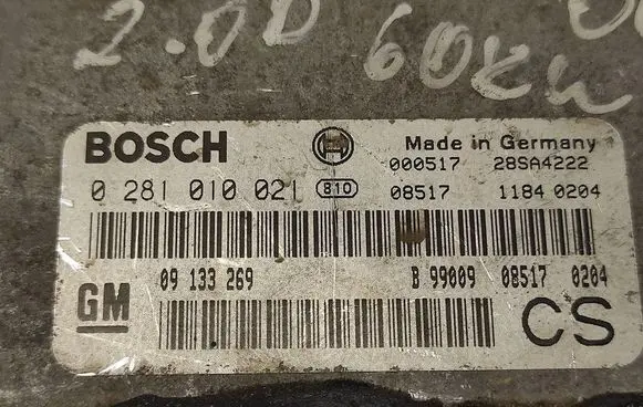 Opel Zafira A Engine control unit/module 0281010021