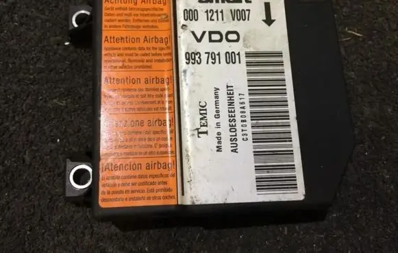 Smart ForTwo I Airbag control unit/module 993791001 0001211v007