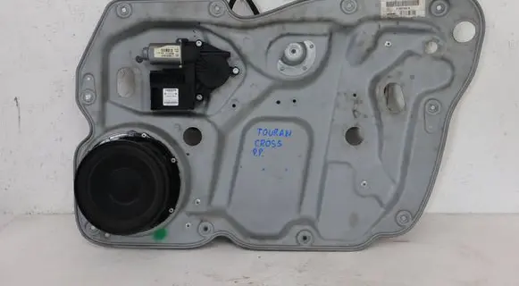 Volkswagen Touran I Front window lifting mechanism without motor 1T0837756M