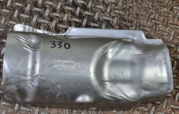 Heat shield in engine bay